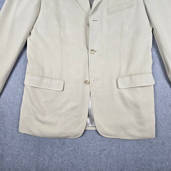 Tasso Elba Mens Sport Coat Size 42 Blazer Suit Jacket 100% Spun Silk 3 button - Picture 7 of 16